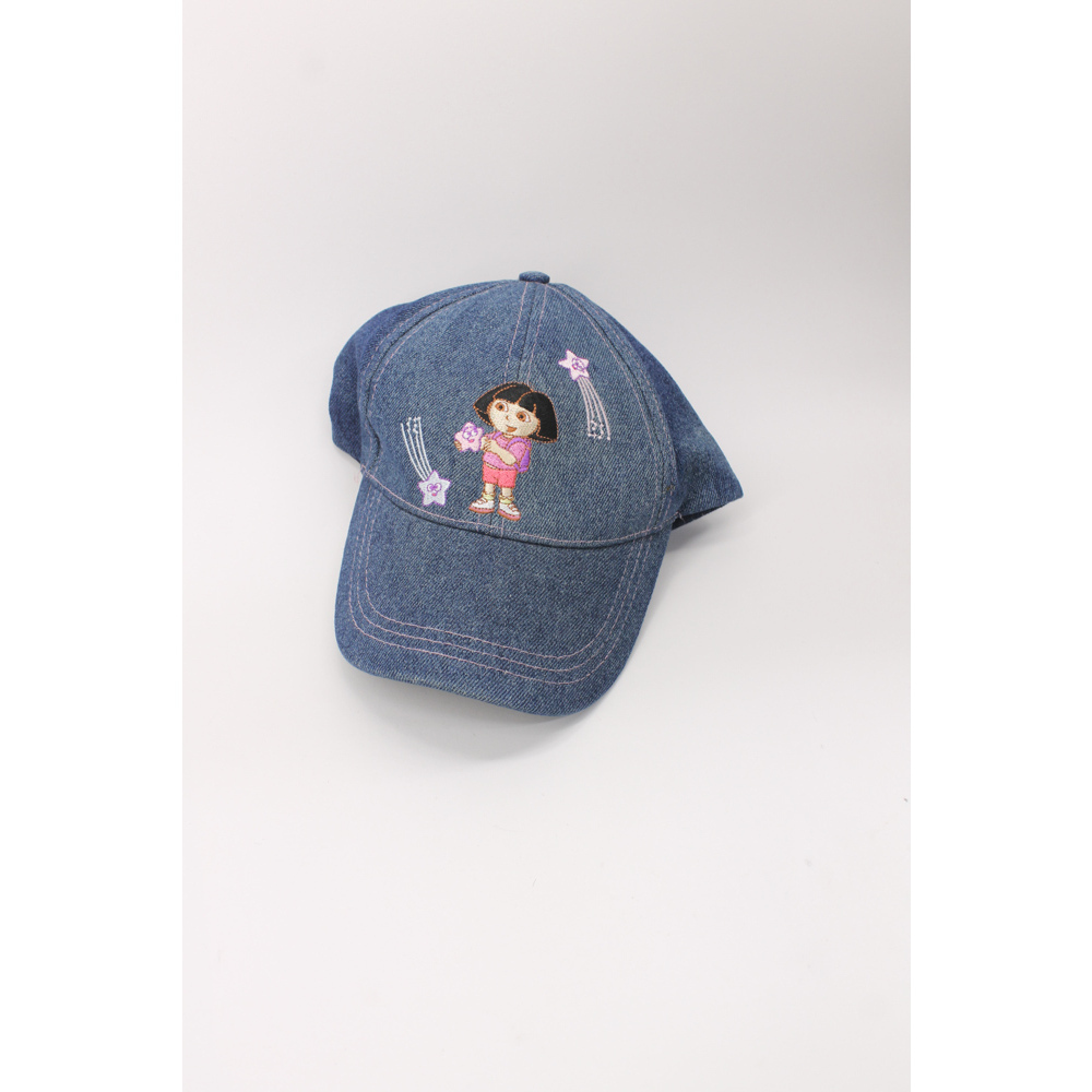 Dora the Explorer denim 100% cotton toddler Nick Jr. baseball cap star